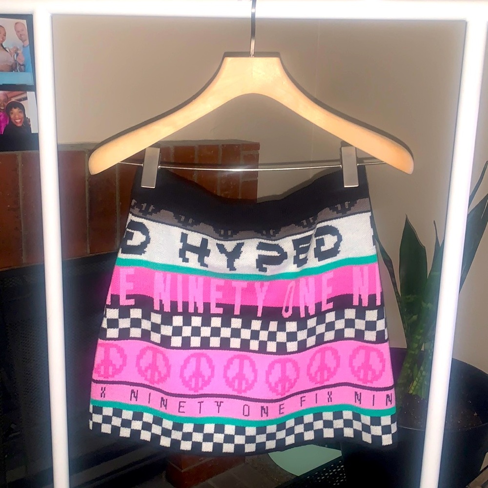 💚💖90s themed Printed Skirt x H&M💖💚